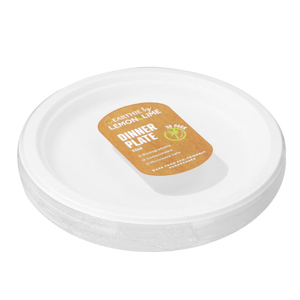 Lemon & Lime Disposable Dinner Plate 23cm 30pk