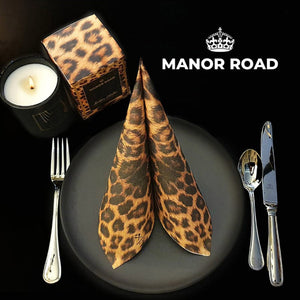 The Leopard Dinner Napkins 40cm