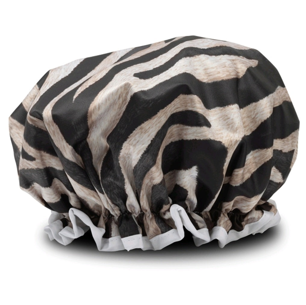 Manor Road Shower Cap Zebra