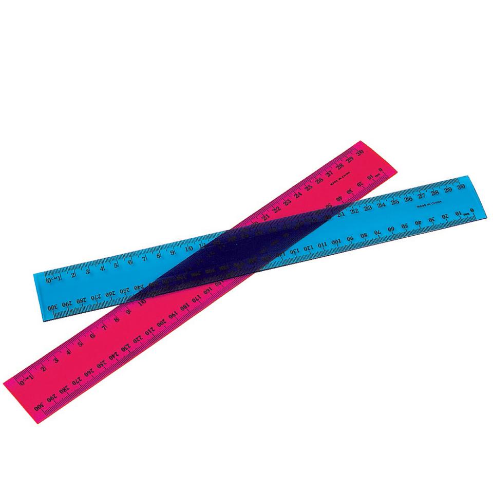 Marbig Ruler Coloured 30cm