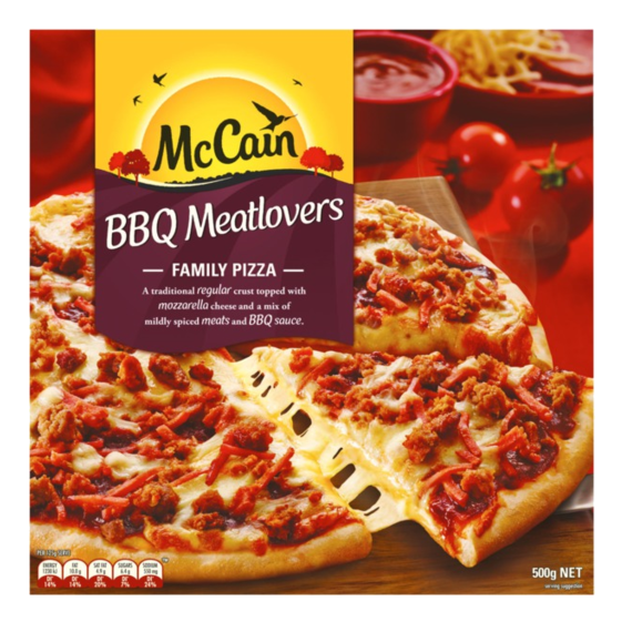 McCain BBQ Meatlovers Pizza 500g