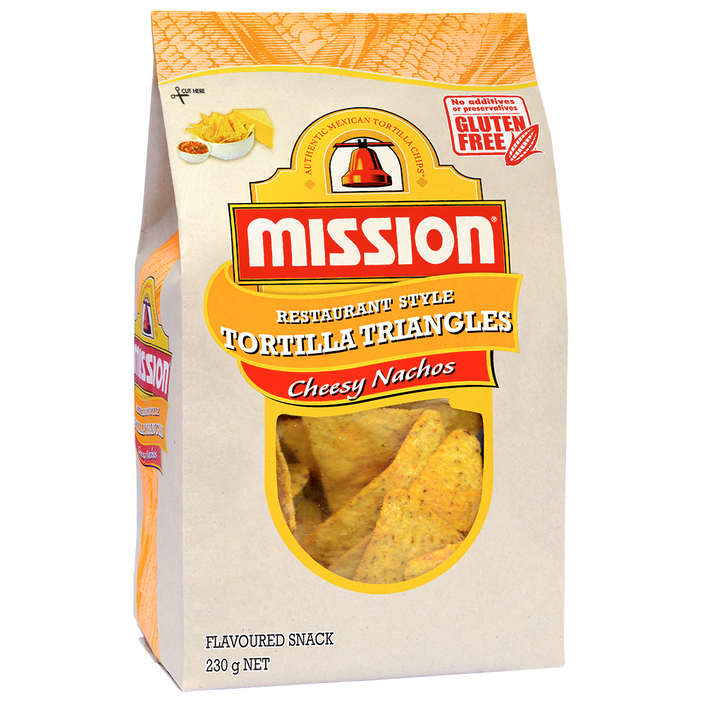 Mission Cheesy Nachos Corn Chips 230g