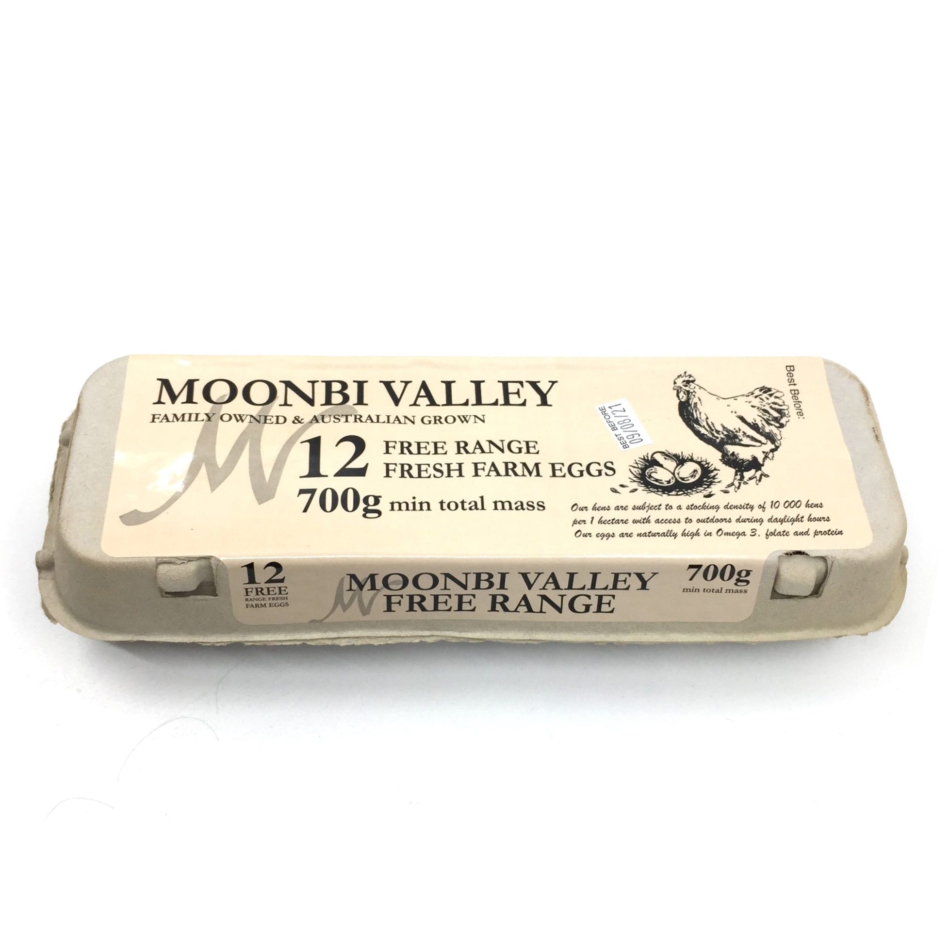 Moonbi Valley Free Range Eggs 700g