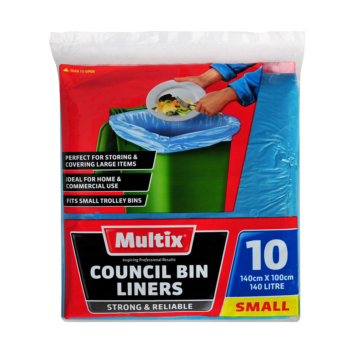 Multix Council Bin Liners 140L 10pk