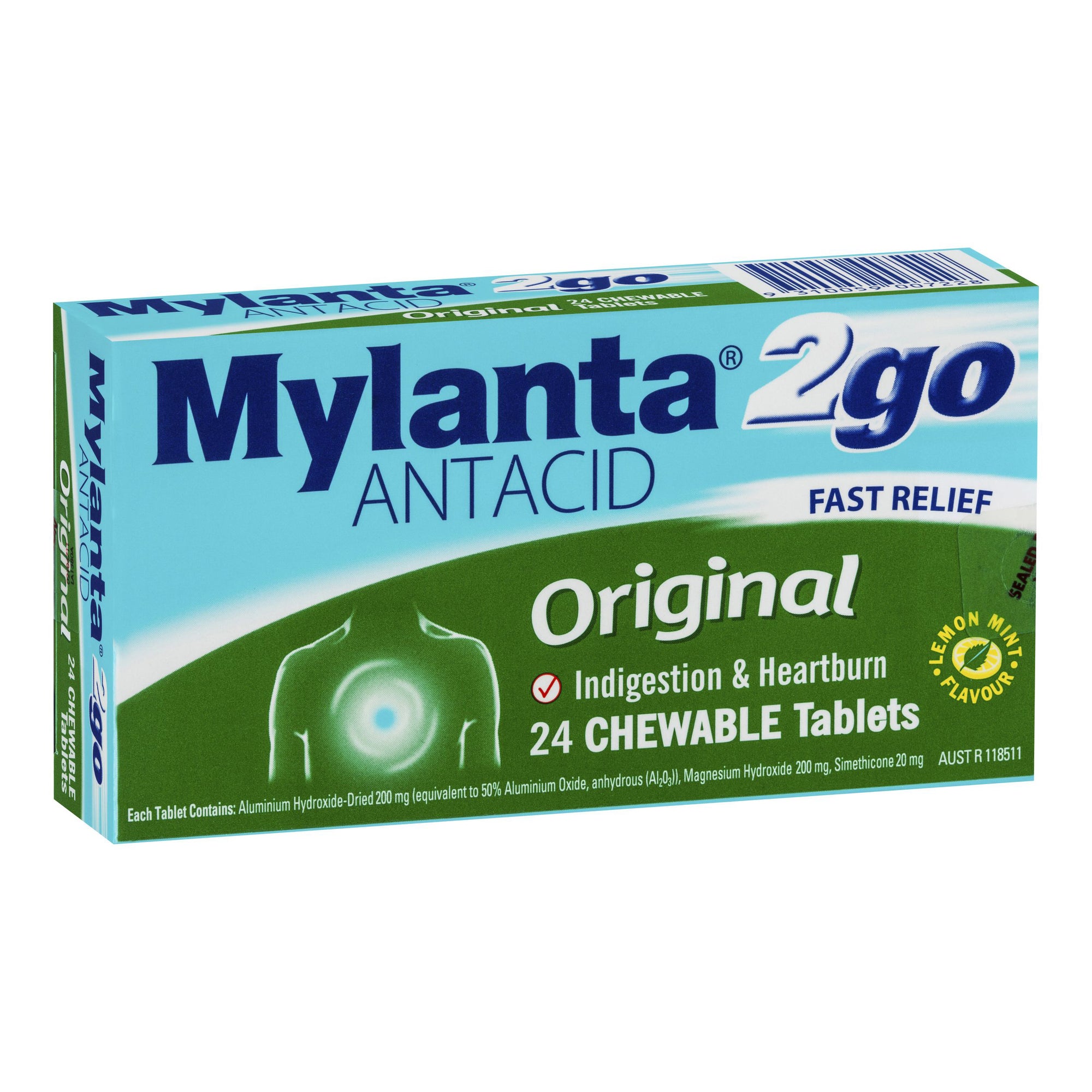 Mylanta 2go Original Tablets 24pk