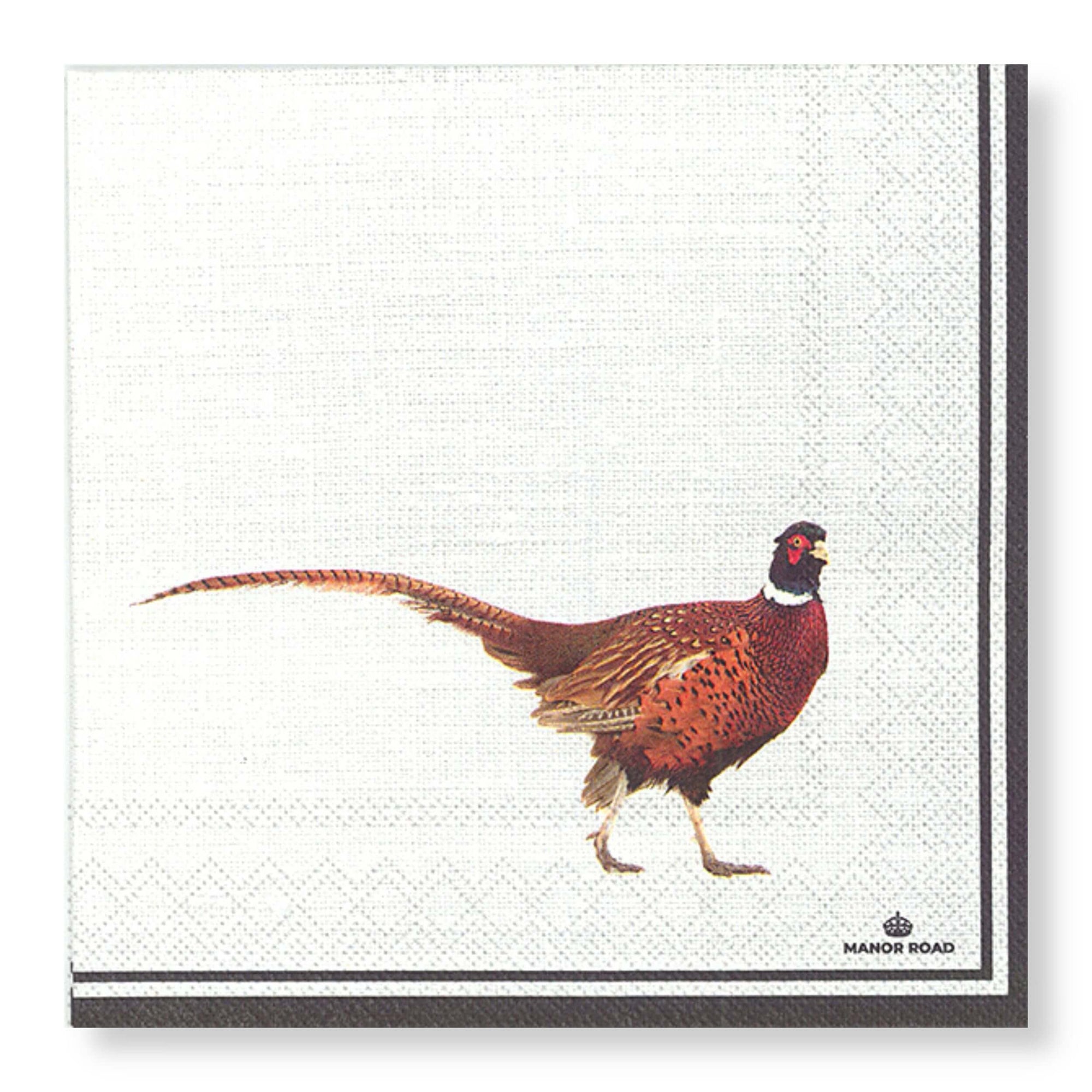 Pheasant Napkins - Cocktail