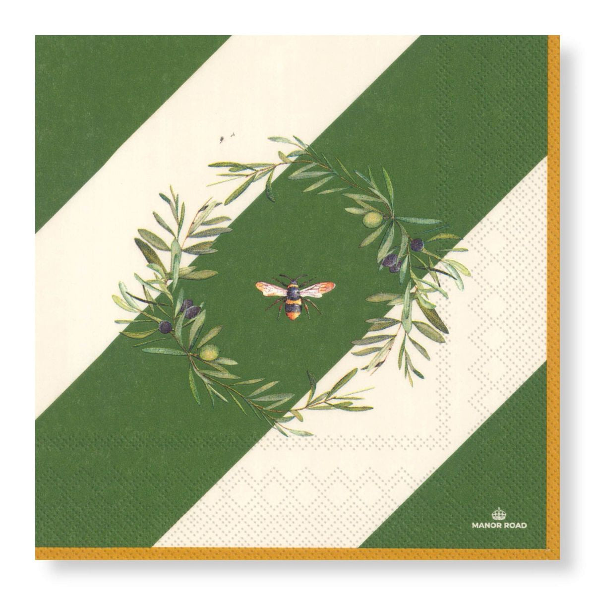 Olive & Bee Napkins - Luncheon