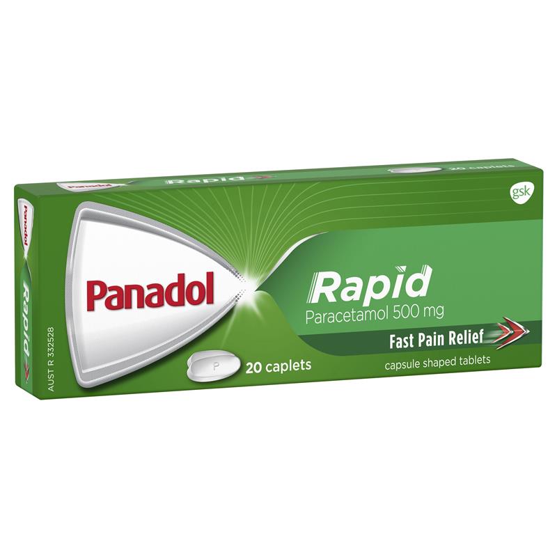 Panadol Rapid Caplets 500mg 20pk