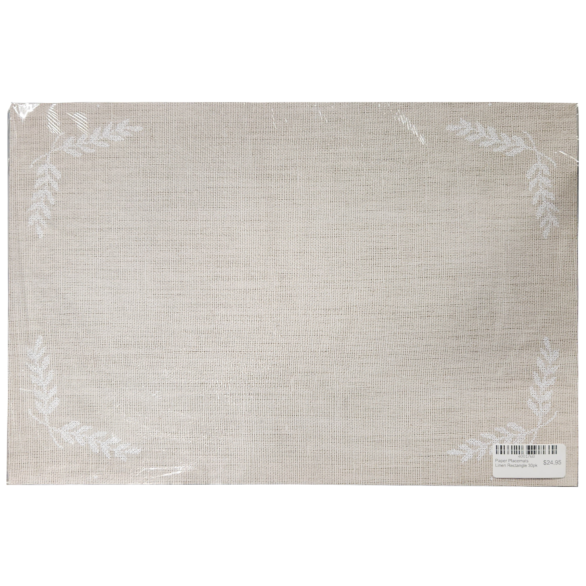 Paper Placemats - Linen Rectangle 30pk