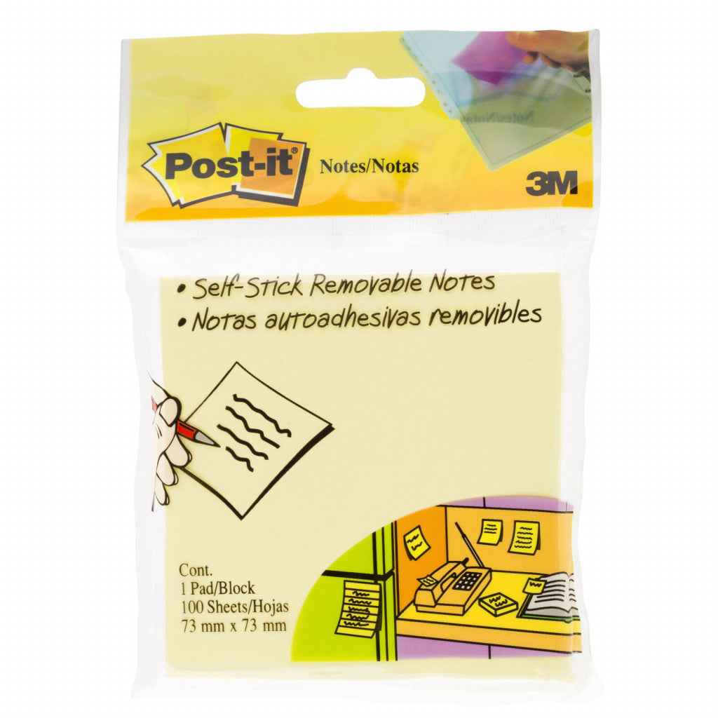 Post-it Notes Canary Yellow 100 pack