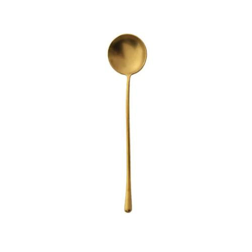 Wave Handle Soup Spoon 18.9cm - Gold