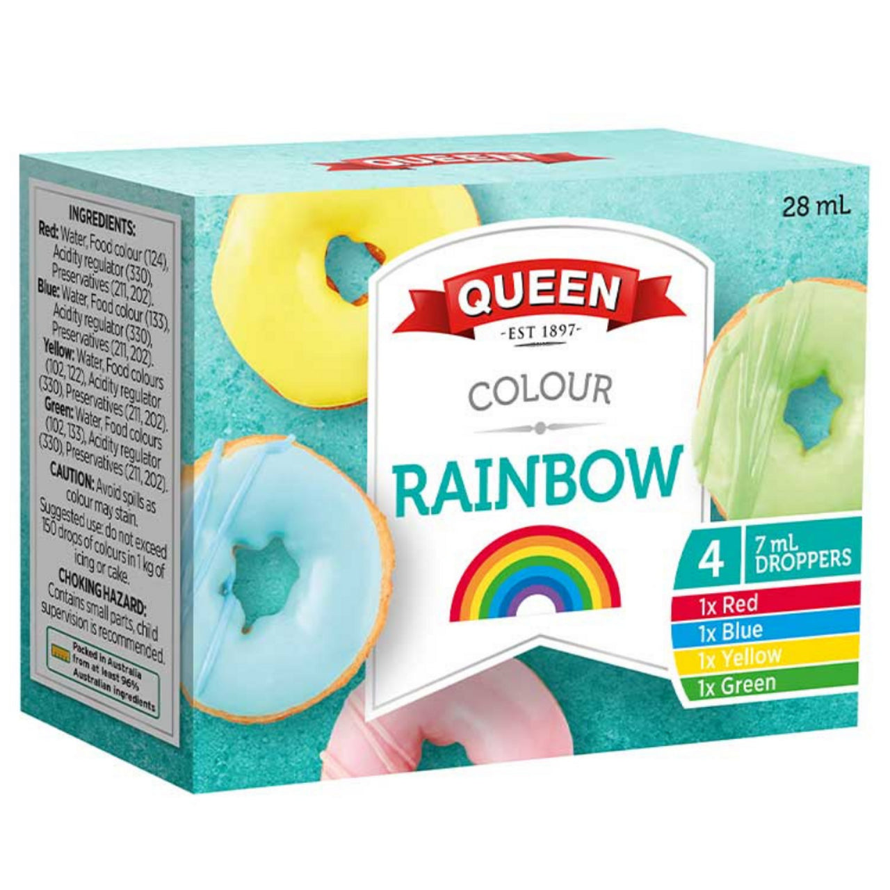 Queen Rainbow Colour 4 pack 28ml