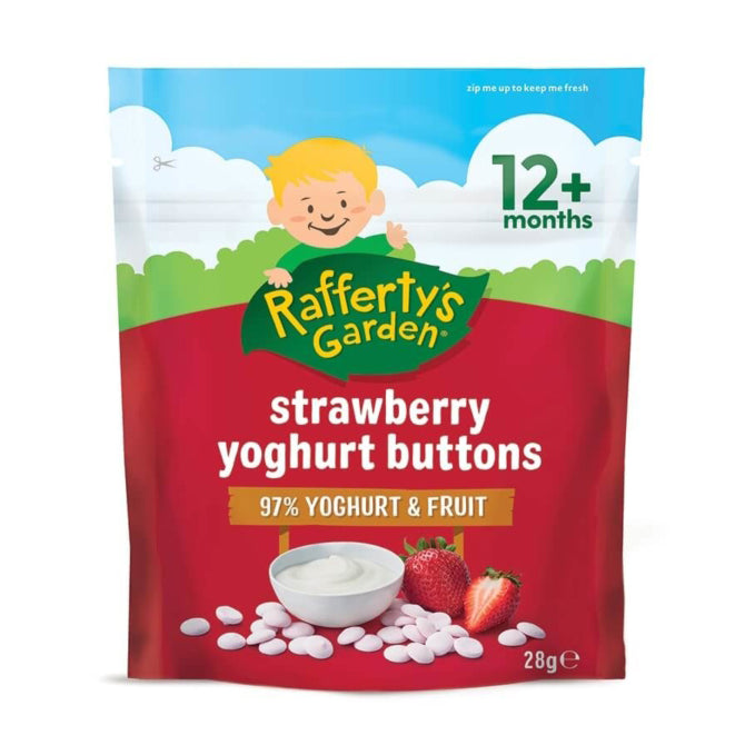 Rafferty's Garden 12mth+ Strawberry Yoghurt Buttons 28g