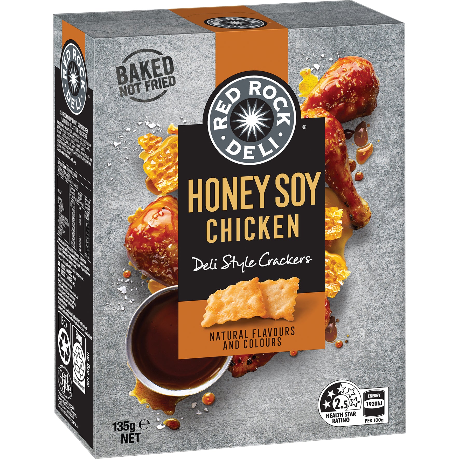 Red Rock Deli Honey Soy Chicken Crackers 135g