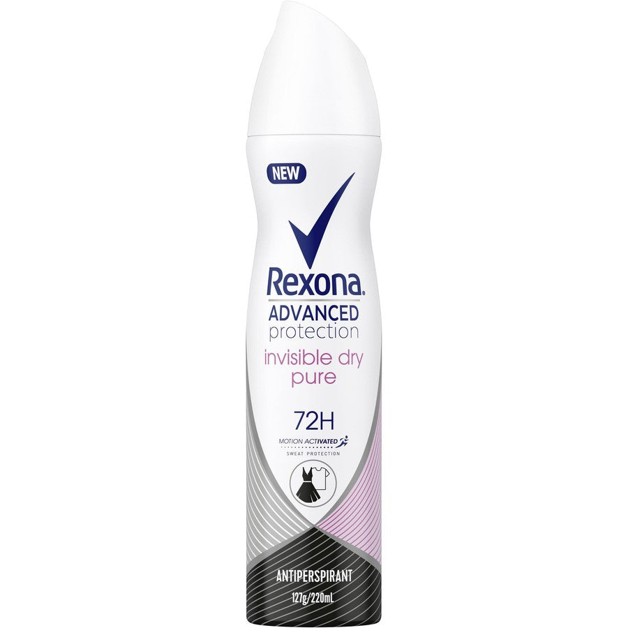 Rexona Women Invisible Dry Pure Deodorant 220ml