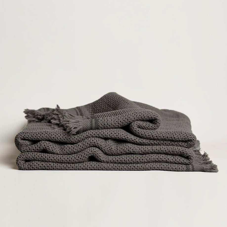 SAARDE Nurture Throw - Charcoal