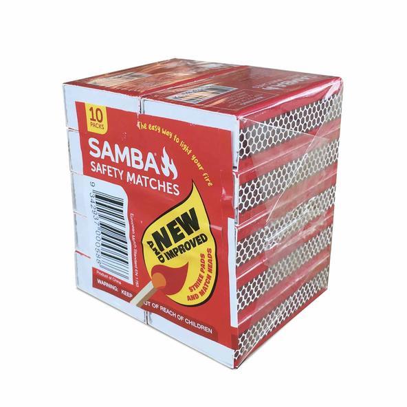 Samba Regular Safety Matches 10 boxes