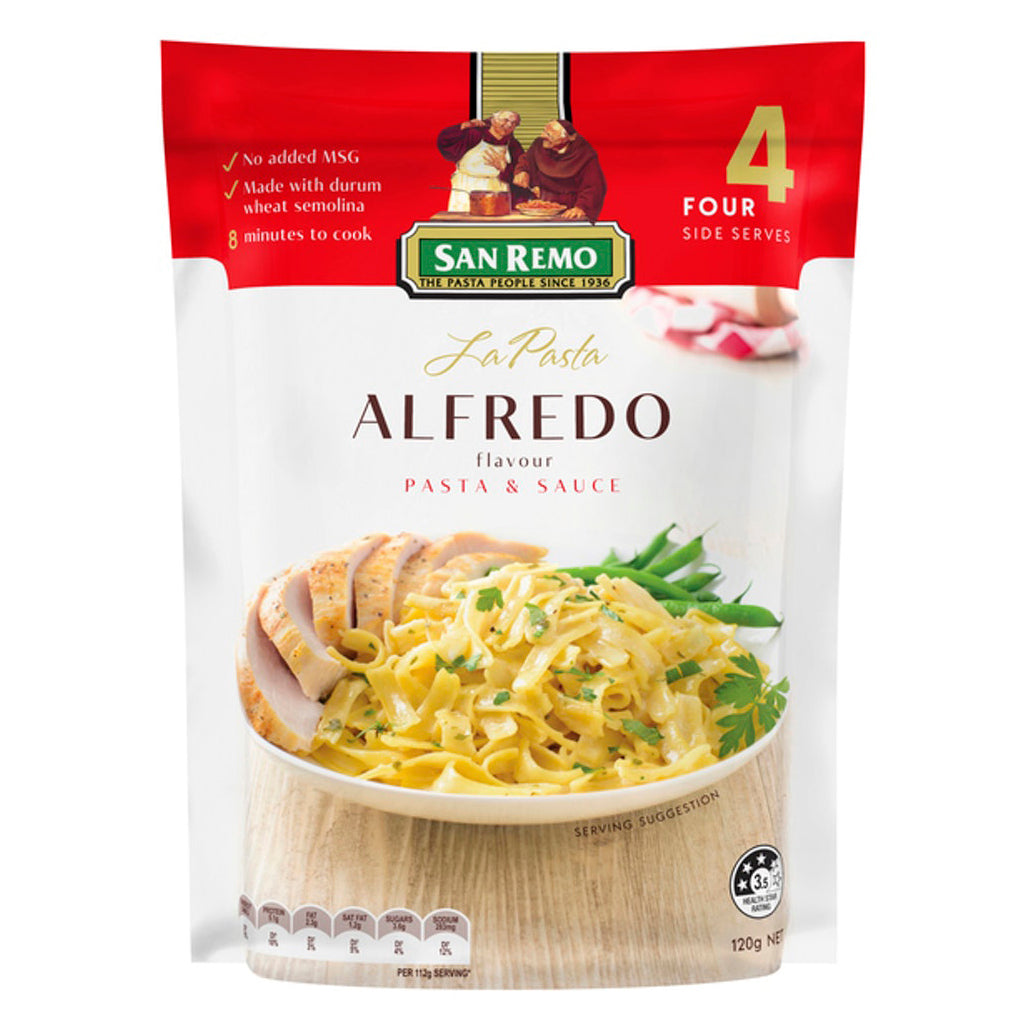 San Remo Alfredo Pasta & Sauce 120g