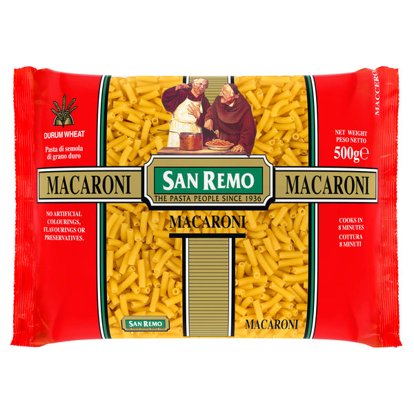 San Remo Macaroni Pasta No 38 500g