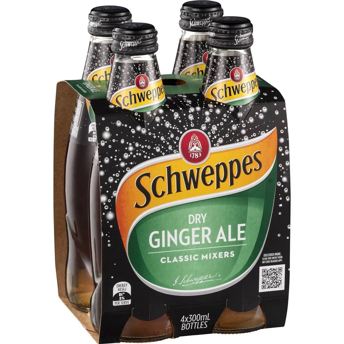 Schweppes Dry Ginger Ale 300ml x 4pk