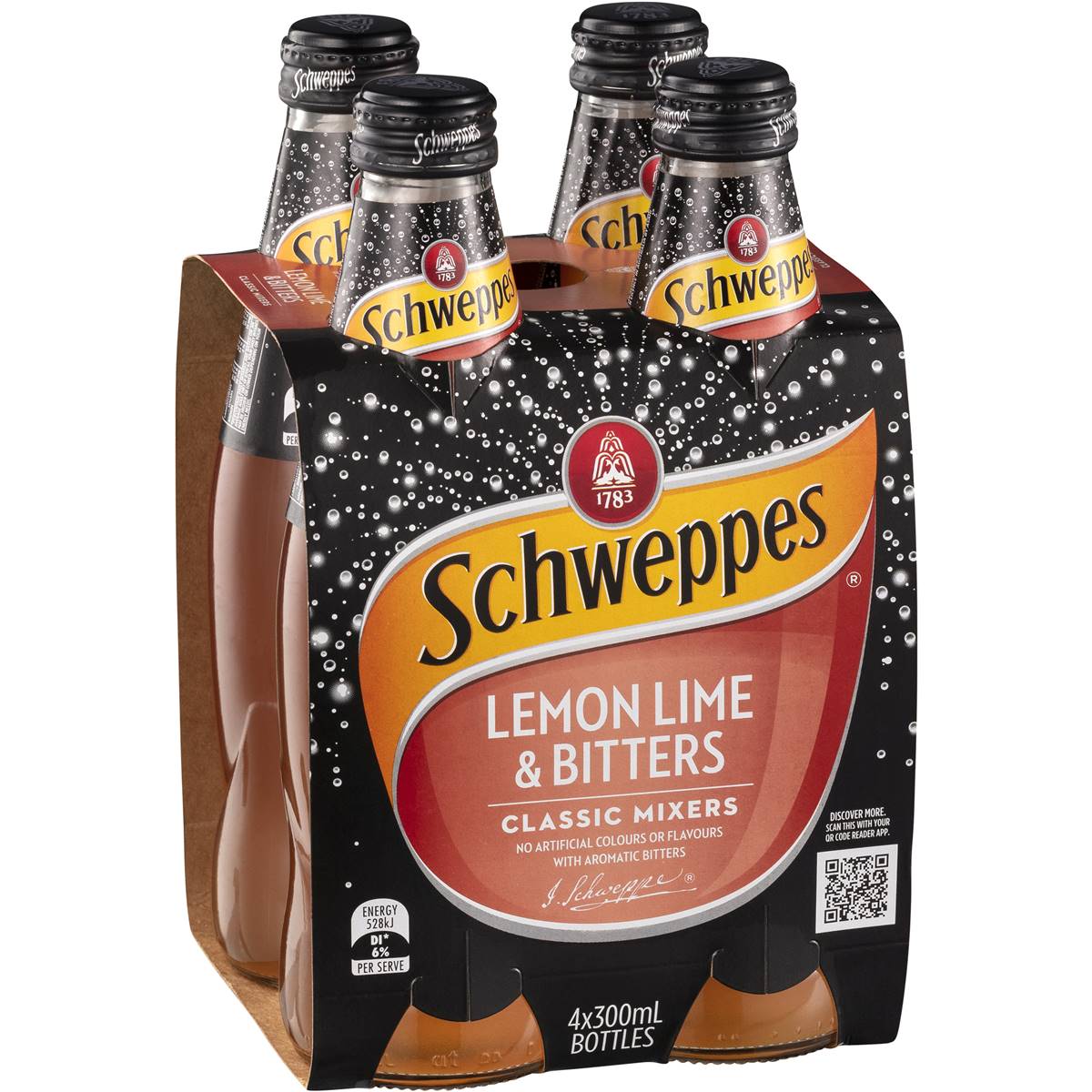 Schweppes Lemon Lime & Bitters 300ml x 4pk