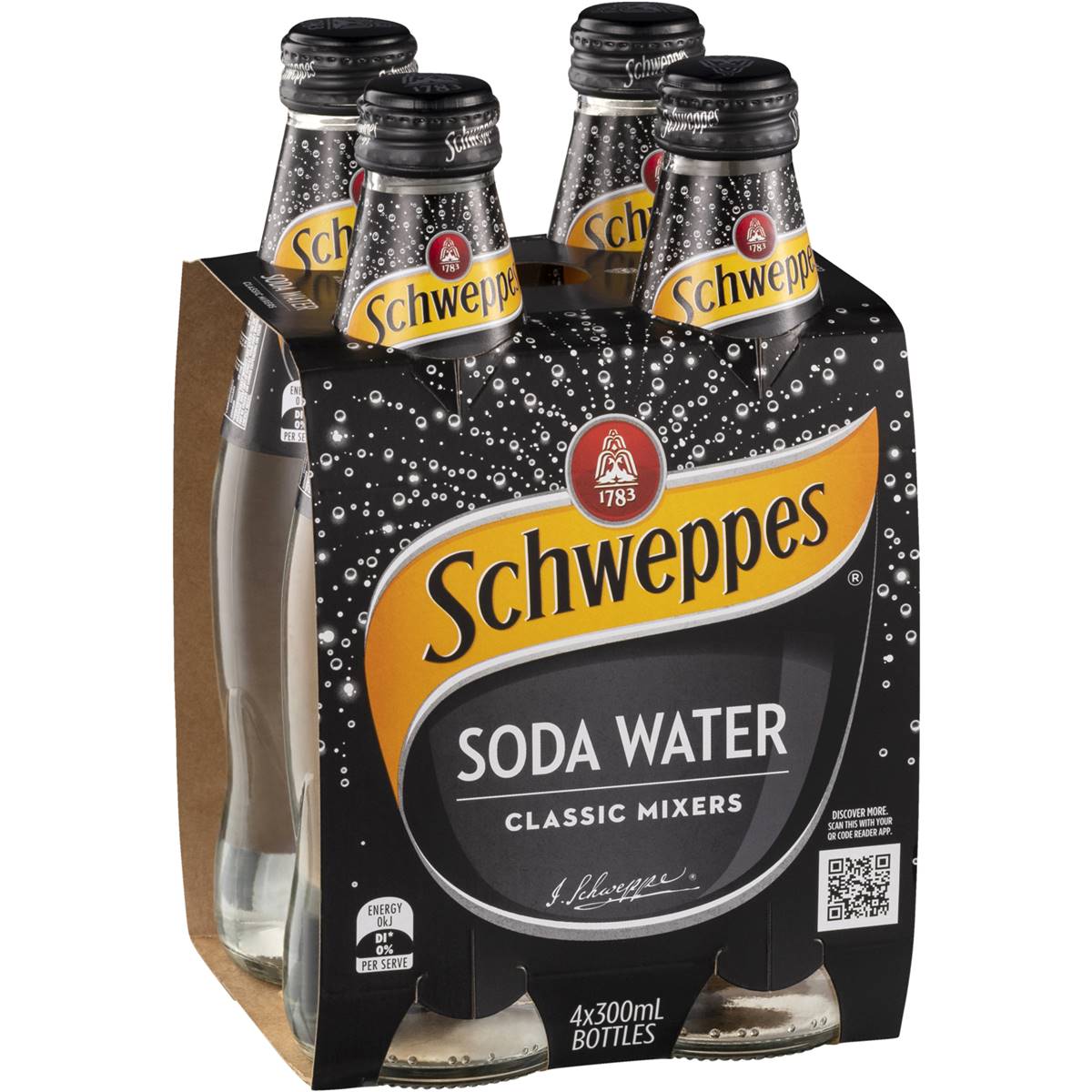 Schweppes Soda Water 300ml x 4pk