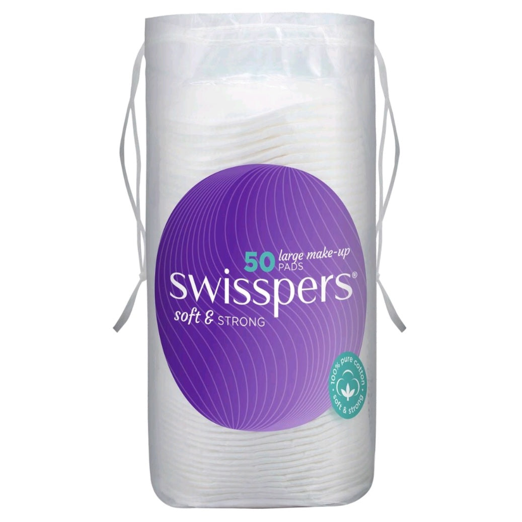 Swisspers Cotton Make Up Pads Large 50pk