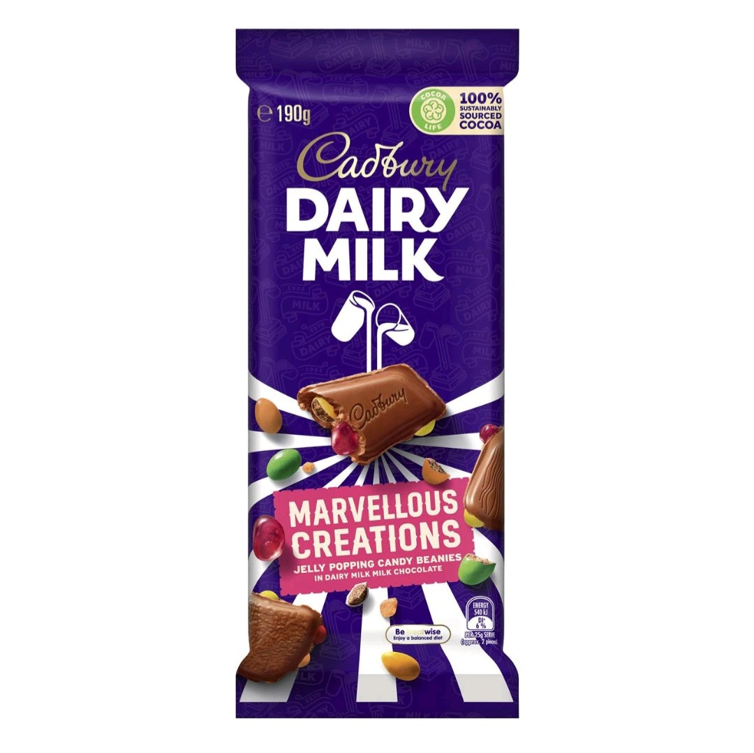 Cadbury Dairy Milk Marvellous Creations Jelly Popping Candy 190g