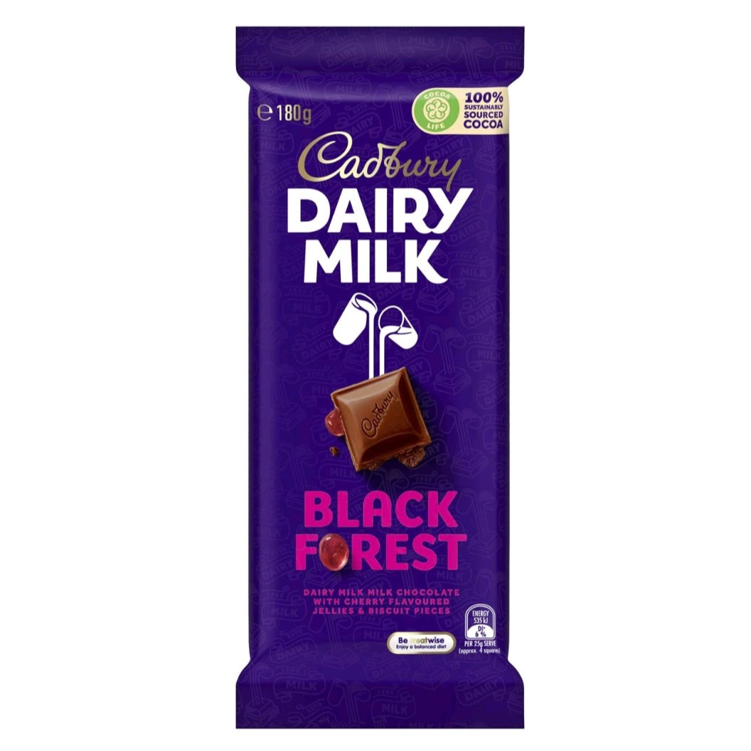 Cadbury Dairy Milk Black Forest 180g