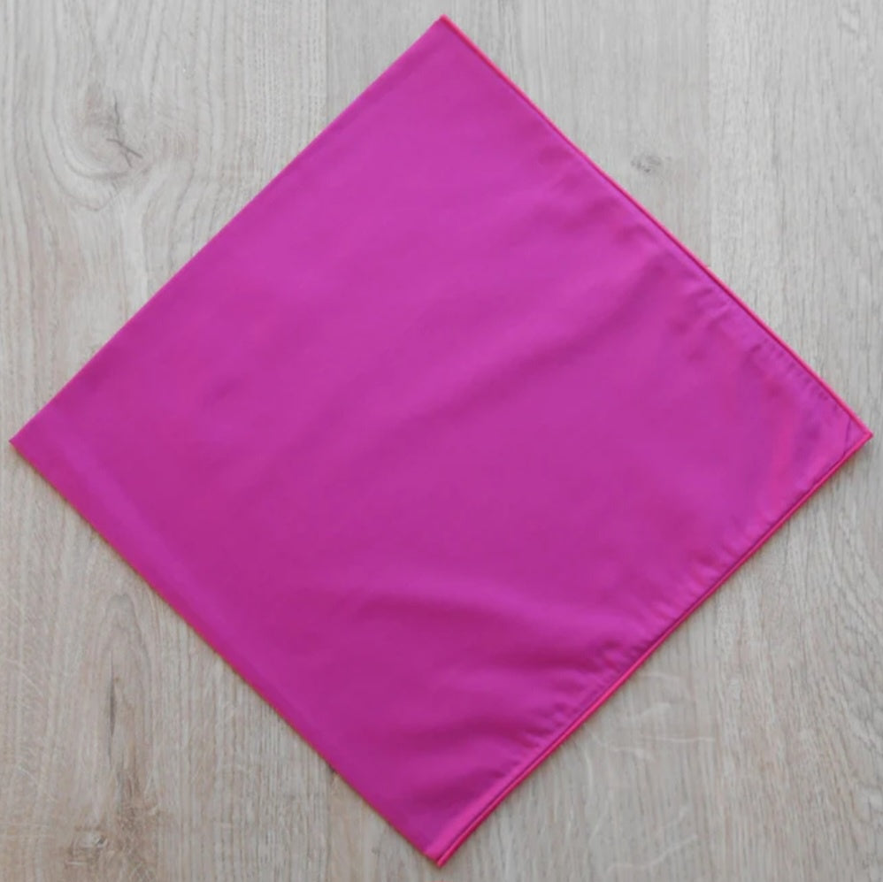 Liberty Plain Scarf 59 x 59cm Fuchsia