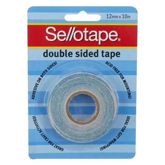 Sellotape Tape Double Sided 12mmx10m