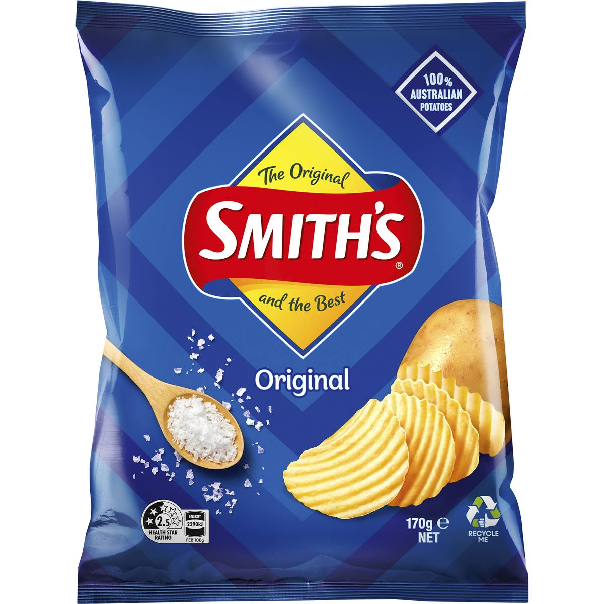 Smith's Crinkle Cut Chips Original 170g