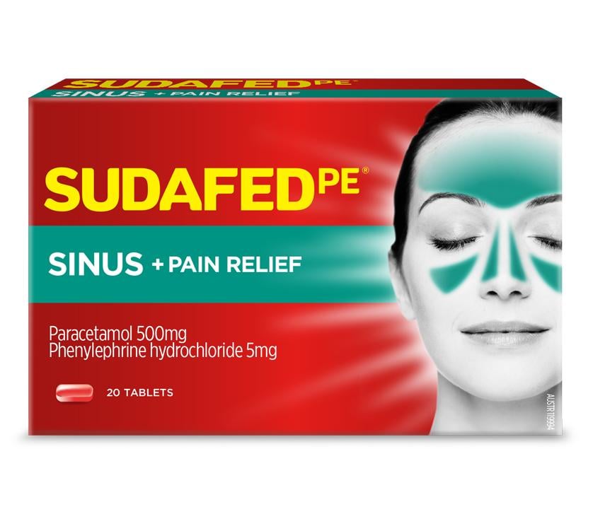 Sudafed PE Sinus Plus Pain Relief 10pk