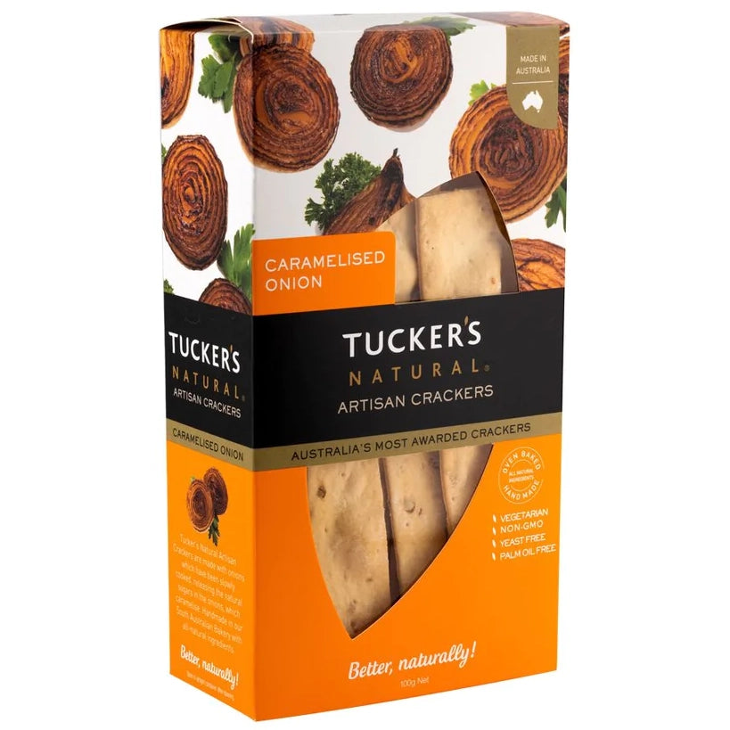 Tucker's Artisan Crackers Caramelised Onion 100g