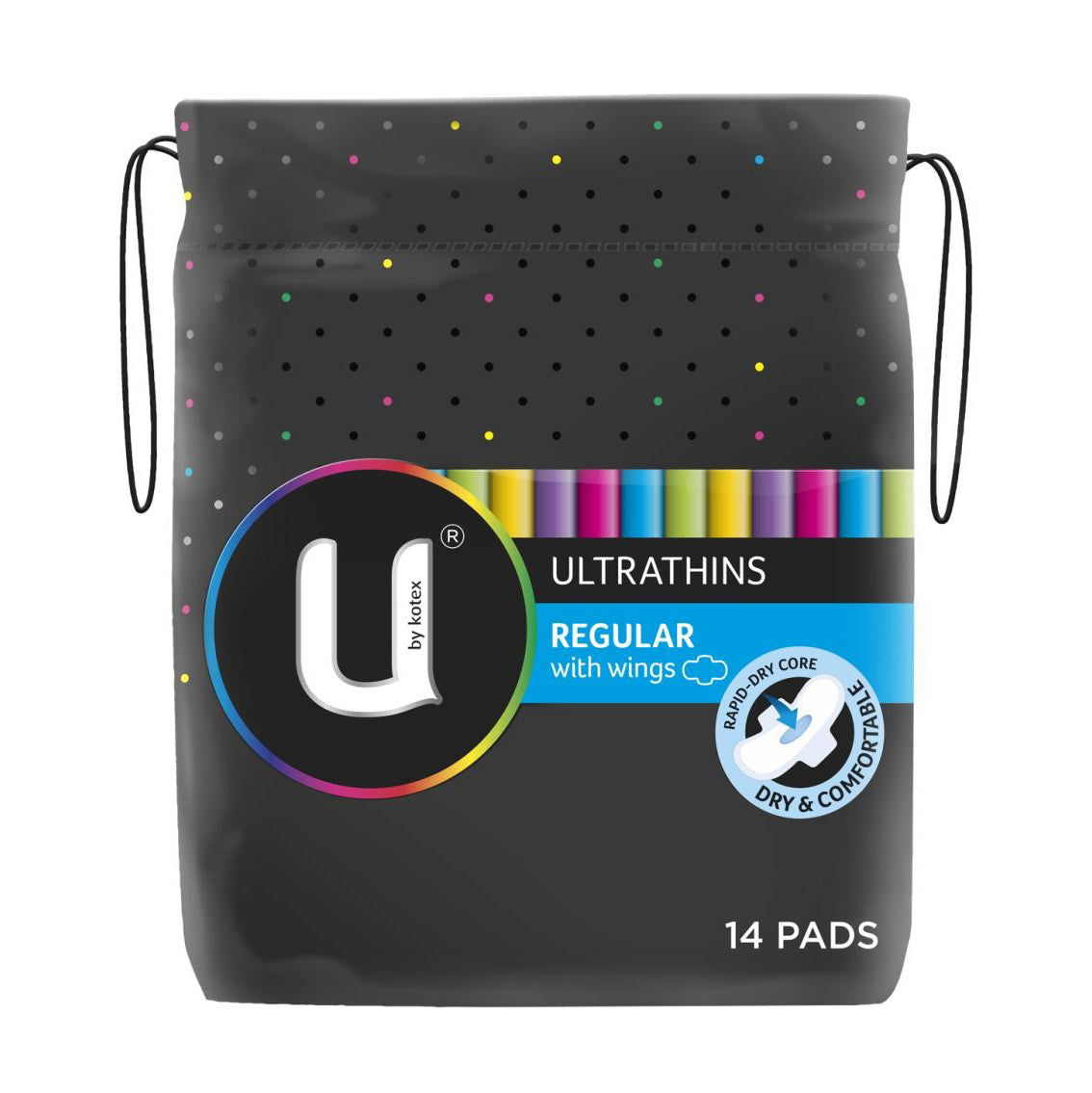 U By Kotex Ultra Thin Regular Wing Pads 14pk