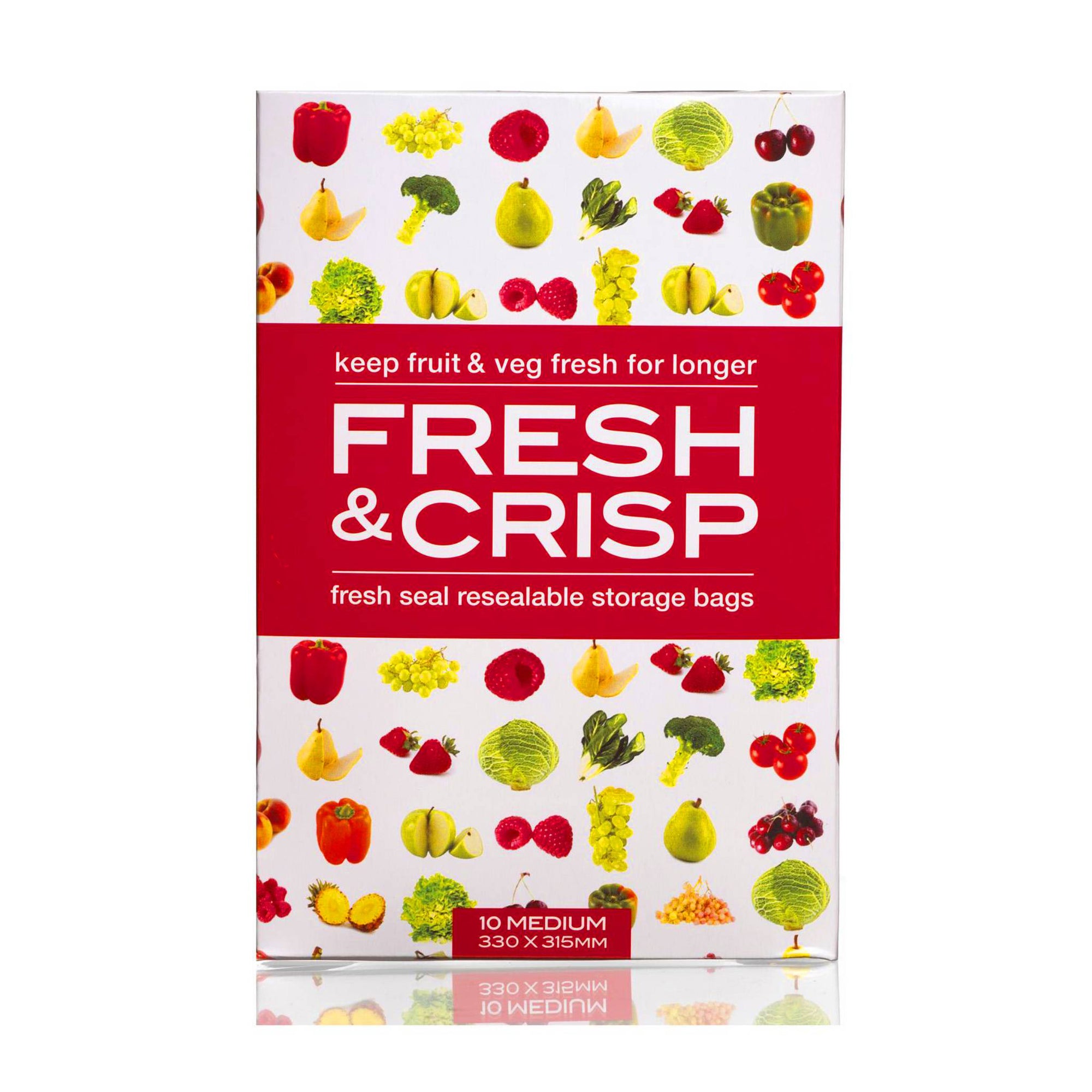 Fresh & Crisp Vegetable Storage Bags Medium Pack 10pk